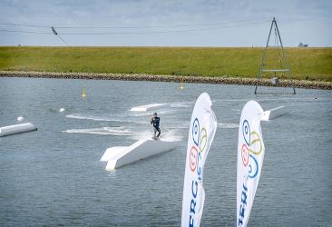 Udsigt fra rooftop ved wakeboardbanen